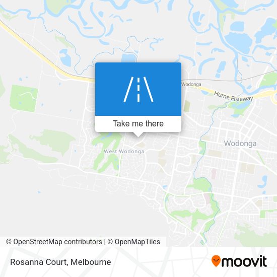 Rosanna Court map