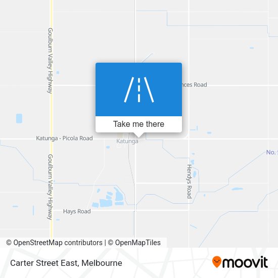 Carter Street East map