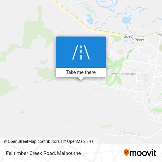 Felltimber Creek Road map