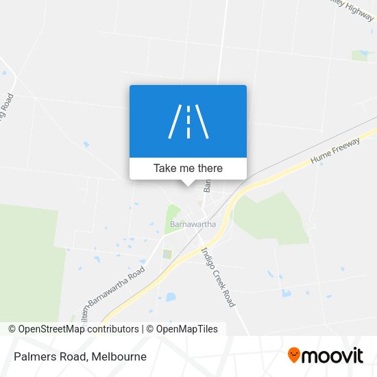 Palmers Road map