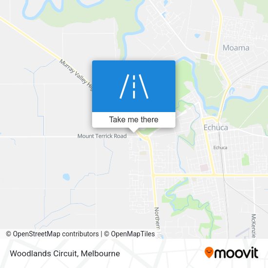 Woodlands Circuit map
