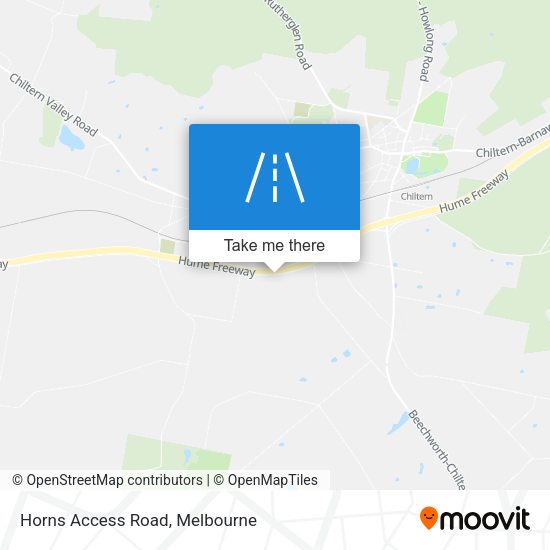 Horns Access Road map