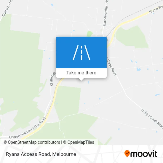 Mapa Ryans Access Road