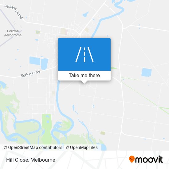 Hill Close map