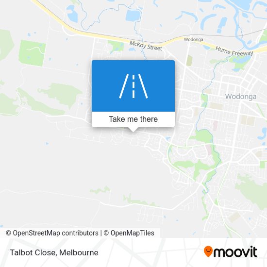 Talbot Close map