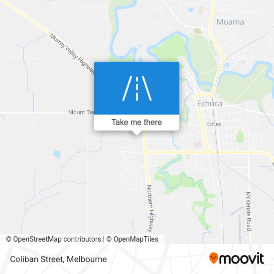 Coliban Street map