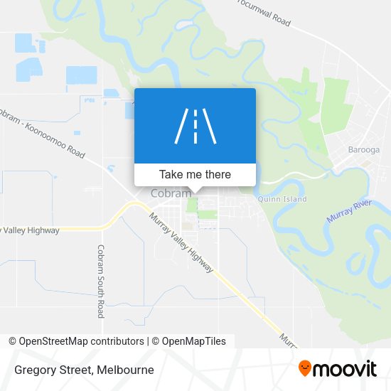 Gregory Street map