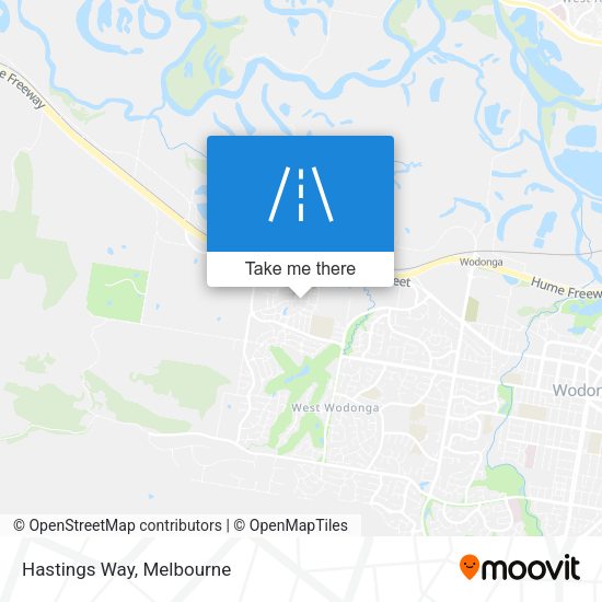 Hastings Way map