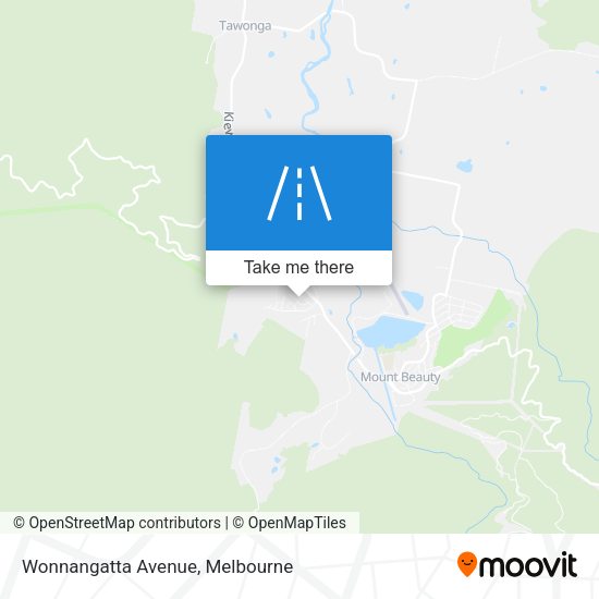 Wonnangatta Avenue map