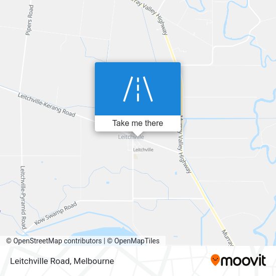Leitchville Road map
