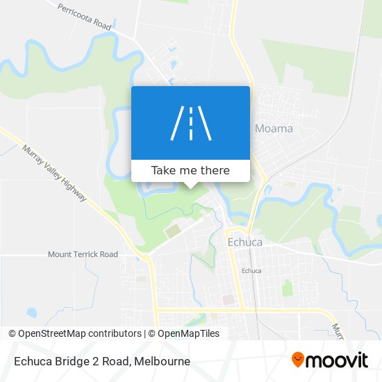 Echuca Bridge 2 Road map