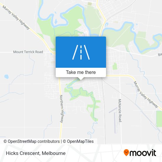 Hicks Crescent map
