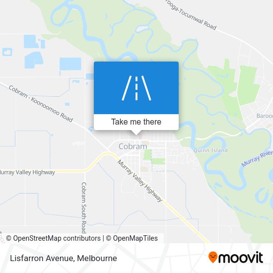 Lisfarron Avenue map