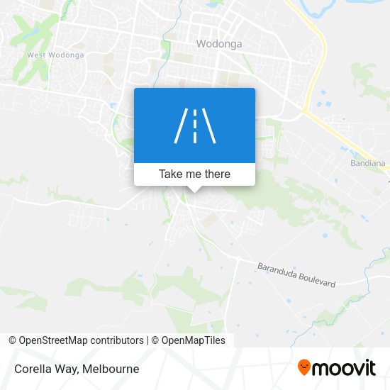 Corella Way map