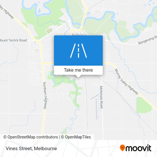 Vines Street map