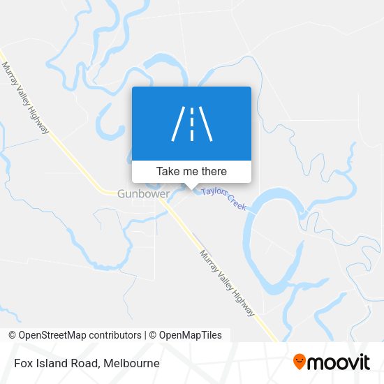 Fox Island Road map