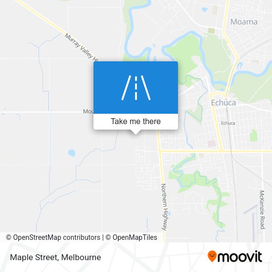 Maple Street map