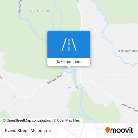 Evans Street map