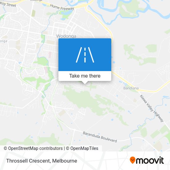 Throssell Crescent map