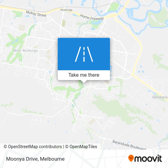 Moonya Drive map
