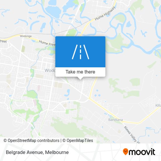Belgrade Avenue map