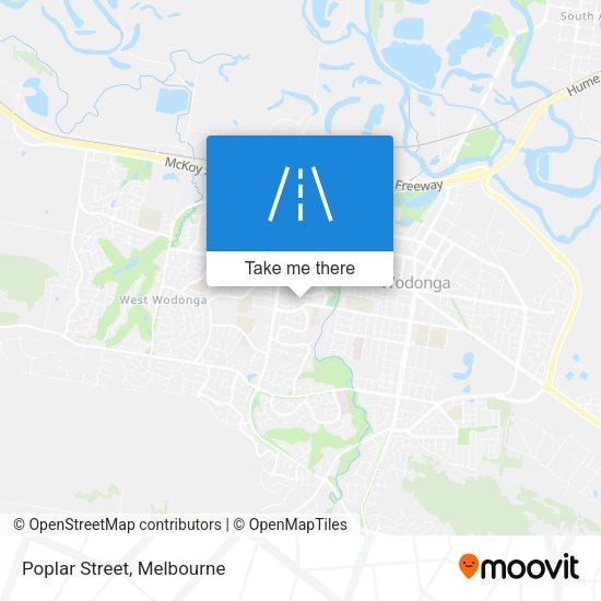 Poplar Street map