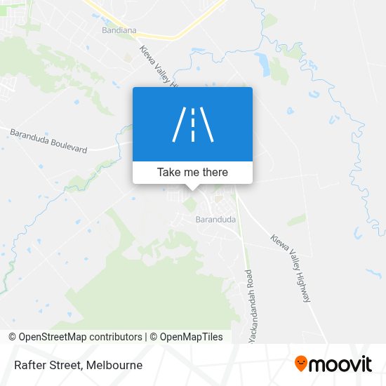 How to get to Rafter Street, Baranduda by bus or train?