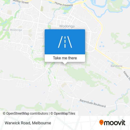 Warwick Road map