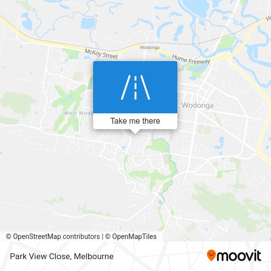 Park View Close map