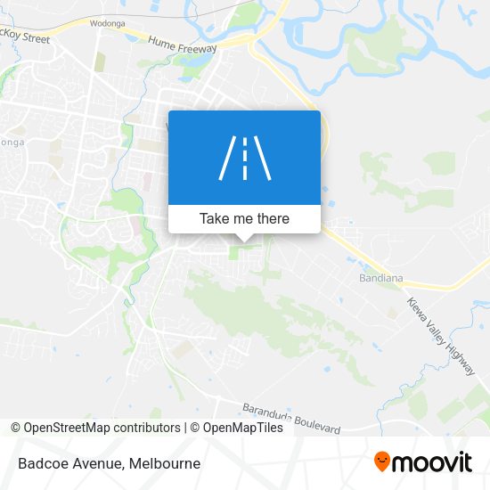 Badcoe Avenue map