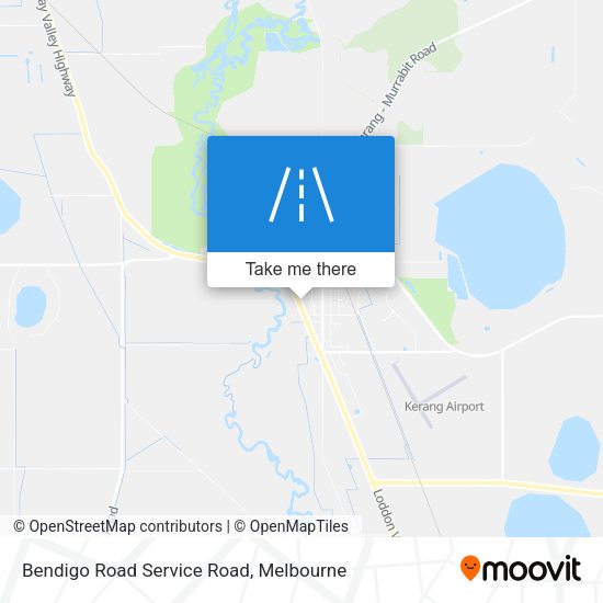 Bendigo Road Service Road map