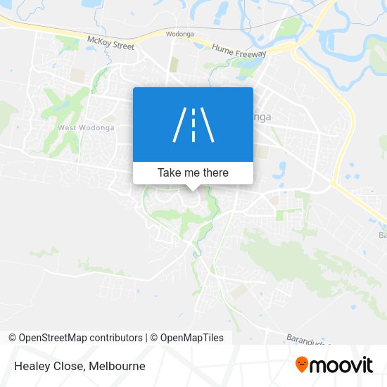 Healey Close map