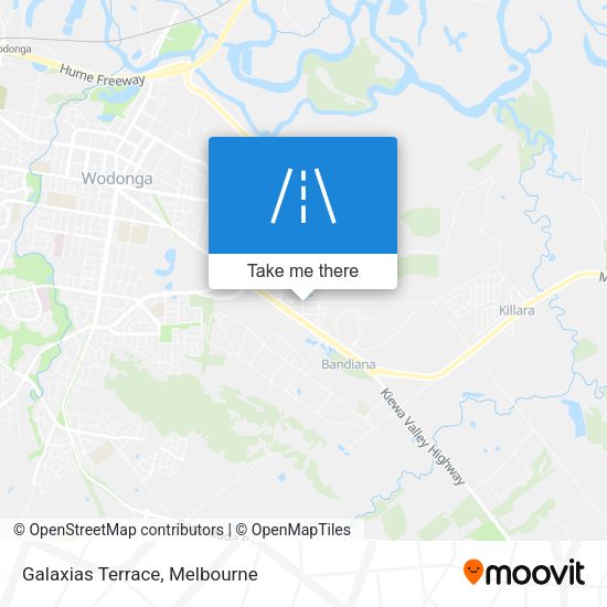 Galaxias Terrace map