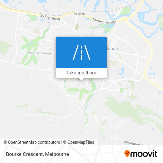 Bourke Crescent map