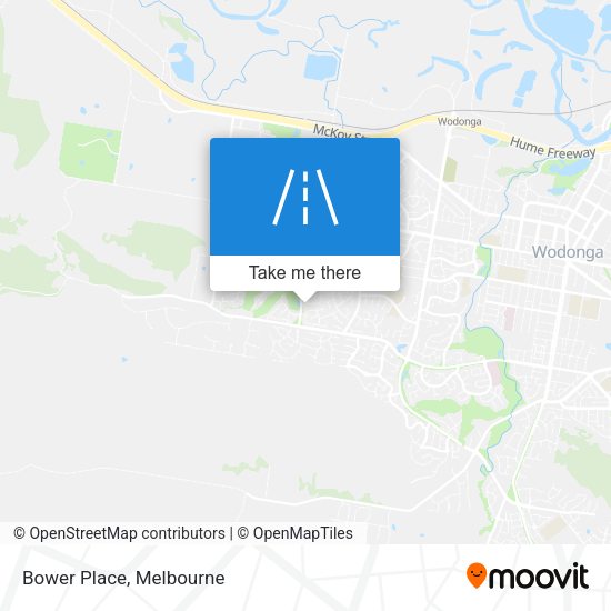 Bower Place map