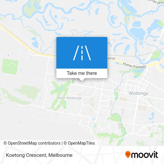 Koetong Crescent map