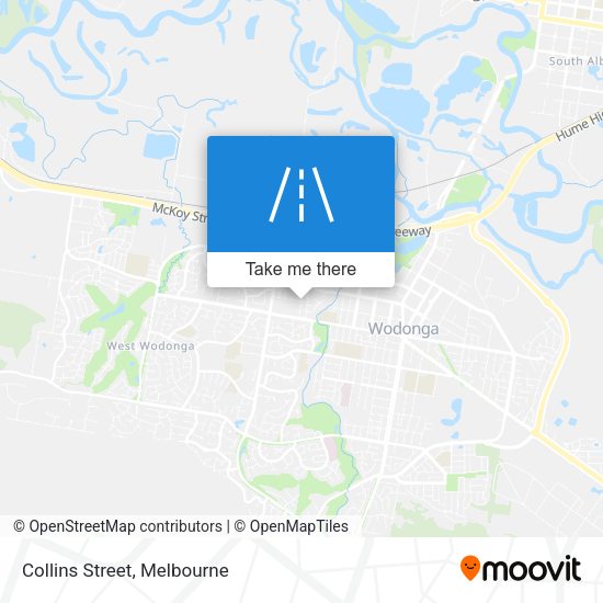 Collins Street map