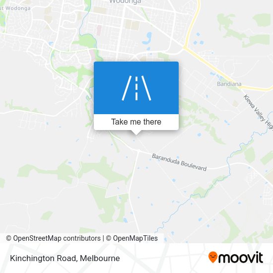Kinchington Road map
