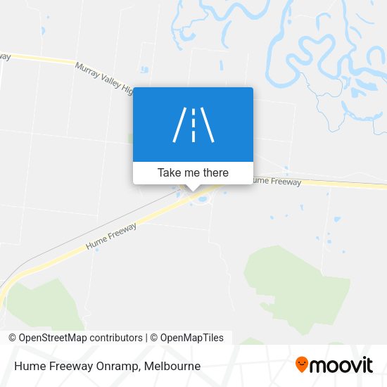 Hume Freeway Onramp map
