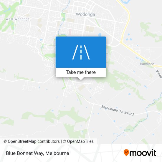 Blue Bonnet Way map