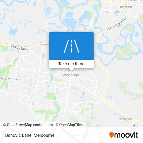 Banovic Lane map