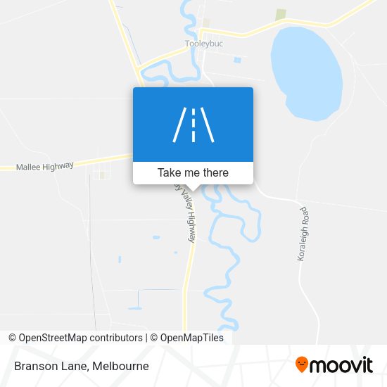 Branson Lane map
