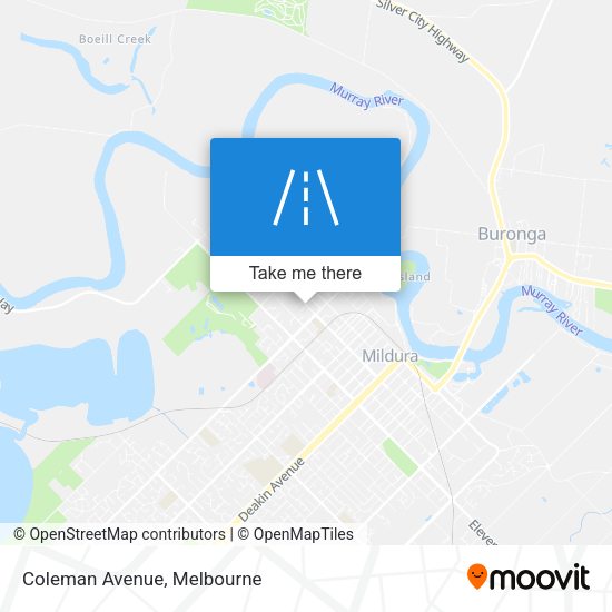 Coleman Avenue map