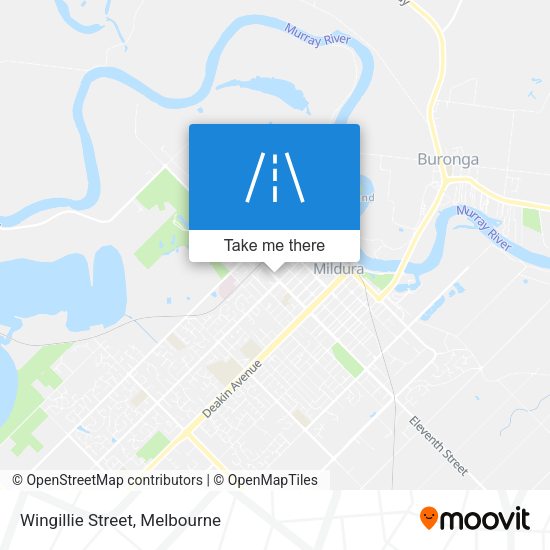 Wingillie Street map