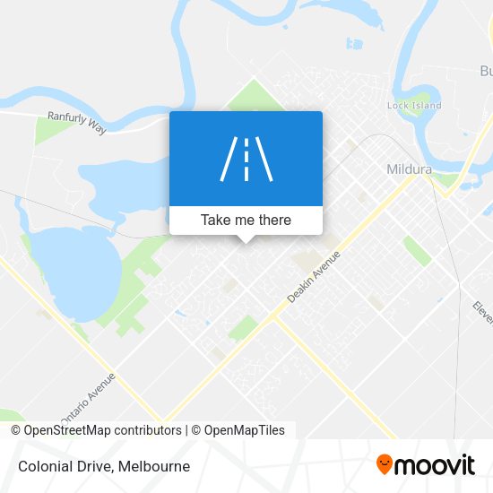 Colonial Drive map