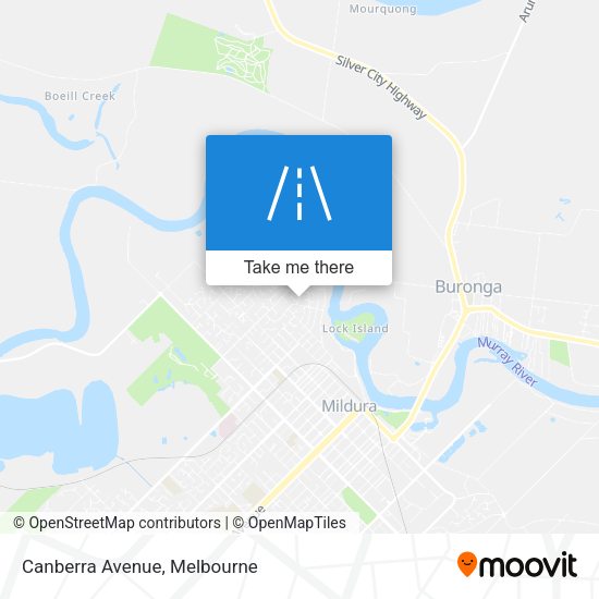 Canberra Avenue map