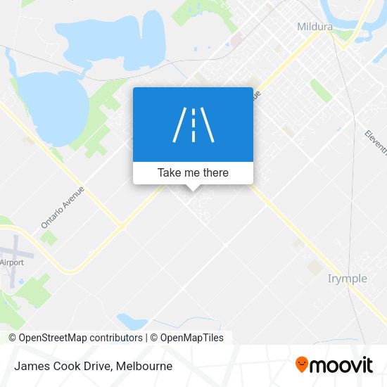 James Cook Drive map