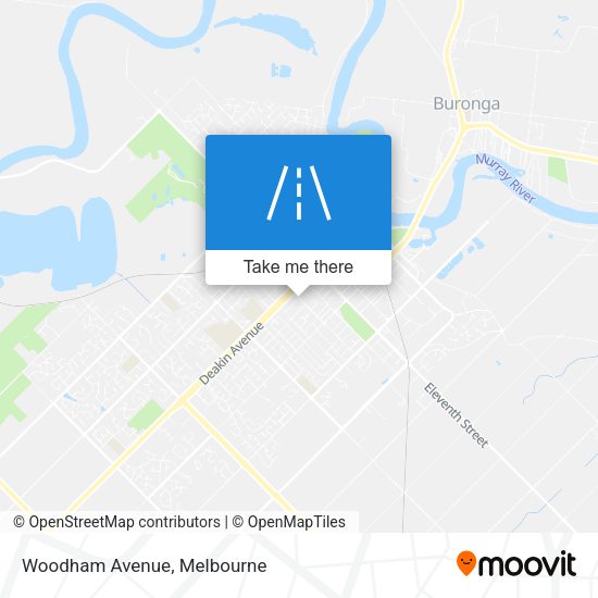 Woodham Avenue map