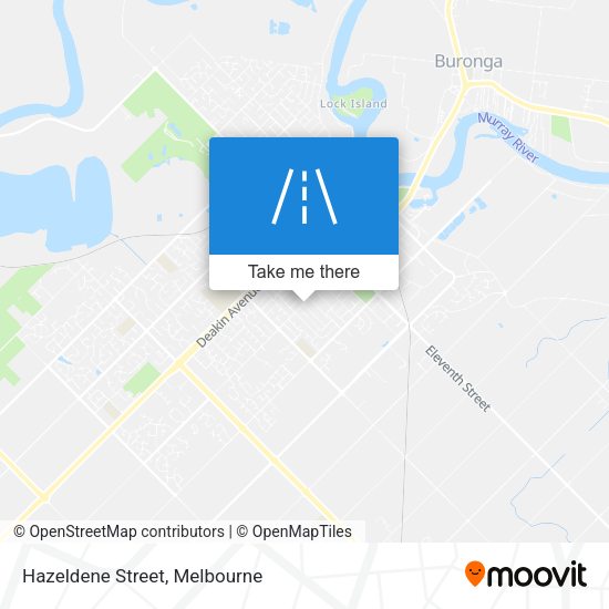 Hazeldene Street map
