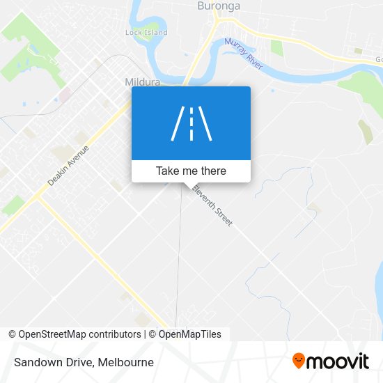 Sandown Drive map
